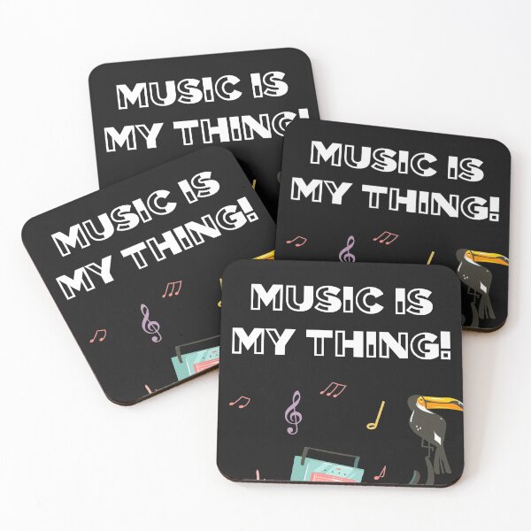 Item preview, Music is My Thing! designed and sold by PupnkittyMania ⭐⭐⭐⭐⭐.