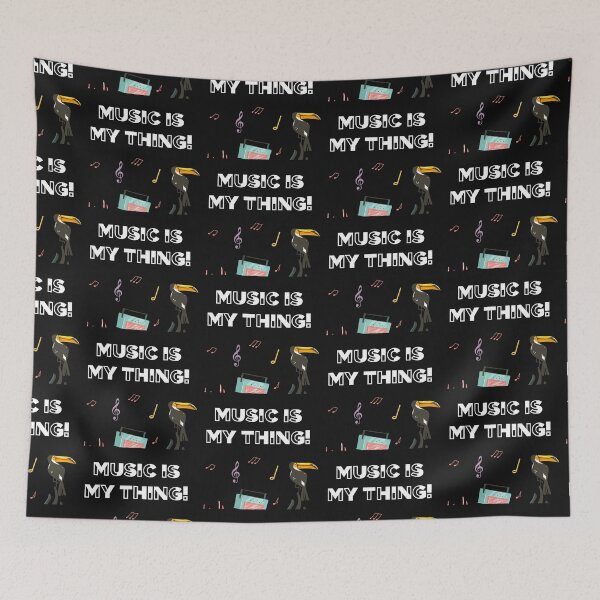 Item preview, Music is My Thing! designed and sold by PupnkittyMania ⭐⭐⭐⭐⭐.