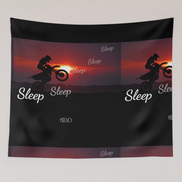 Item preview, Motorcycle Dirt Bike - bike lovers - night rider - red black sunset  designed and sold by NoGrayDays1.