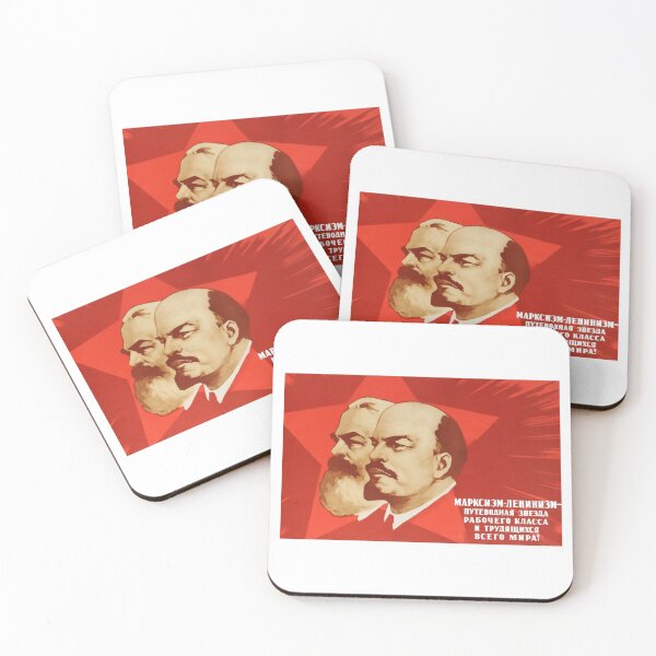 Item preview, Soviet Propaganda Poster - Marx and Lenin designed and sold by RadicalPrintsByCas.