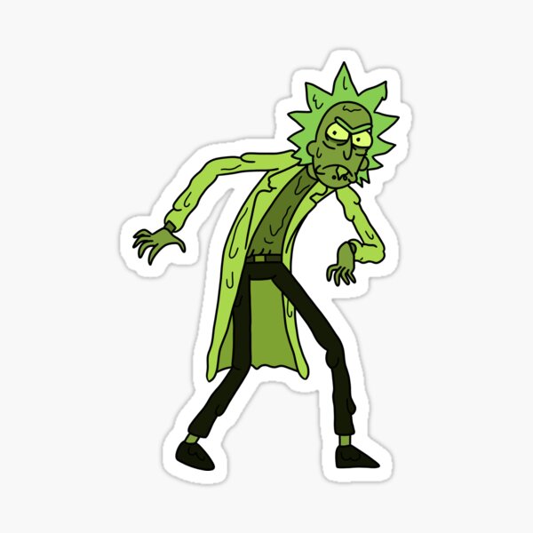 Toxic Rick | Rick and Morty character Sticker