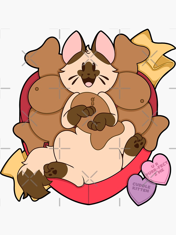 Valentines Box of Chocolates —Siamese (Longhair) by PupcakesCupcats