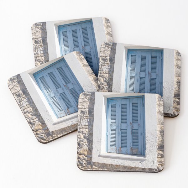 Item preview, Closed blue shutters. designed and sold by Anne Scantlebury.