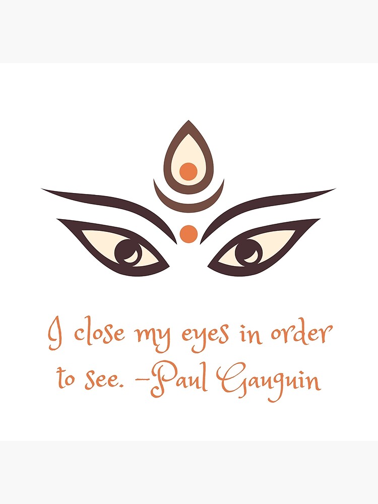 I Close My Eyes In Order To See Paul Gauguin Art Board Print By Gardnerselina01 Redbubble