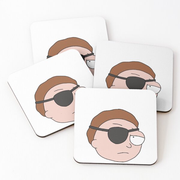 Evil Morty | Rick and Morty character Coasters (Set of 4)