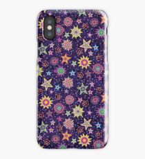 Folk Art Starry Sky psychodelic midnight iPhone Case