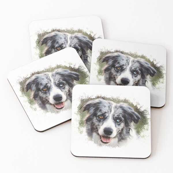 Aperçu de l'œuvre Border Collie bleu Merle! créée et vendue par MelissaAnne19.