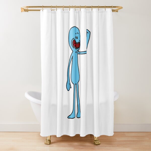Mr Meeseeks | Rick and Morty character Shower Curtain