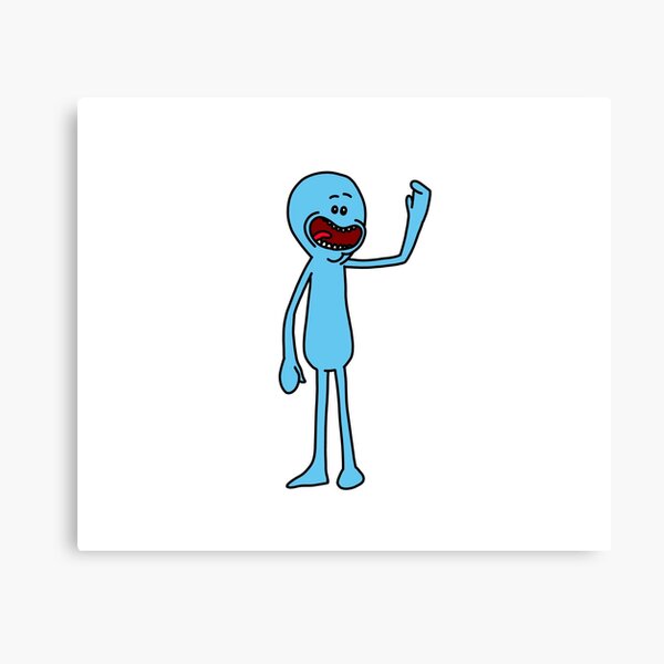 Mr Meeseeks | Rick and Morty character Canvas Print