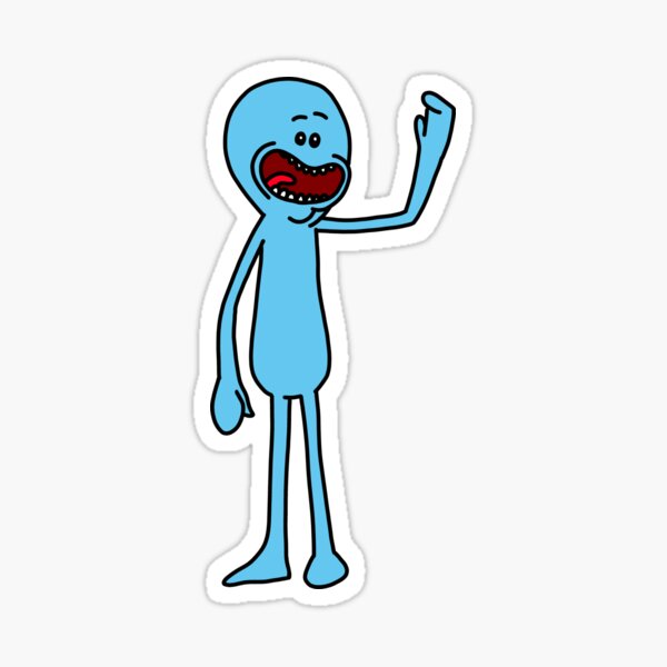 Mr Meeseeks | Rick and Morty character Sticker