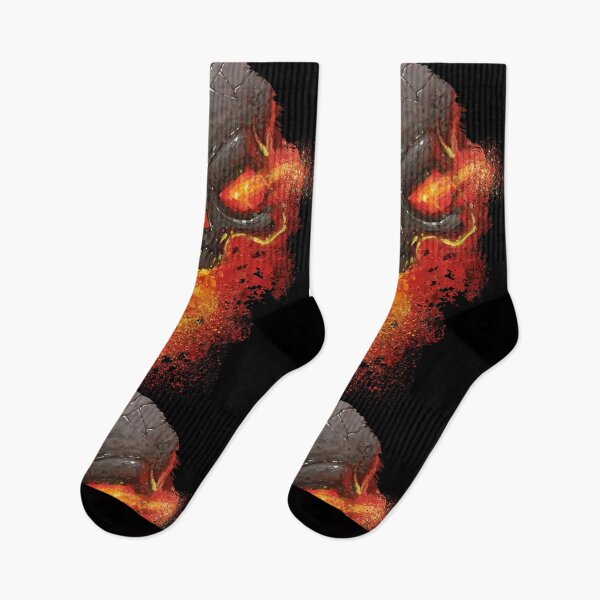 Item preview, Flaming Skull on Fire and Burning Unique Gift For Skull Lovers designed and sold by DontTouchHutch.