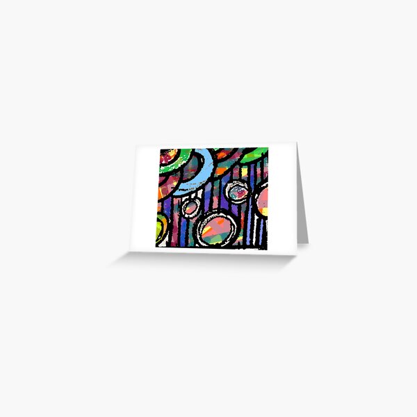 Blue Trees Greeting Card