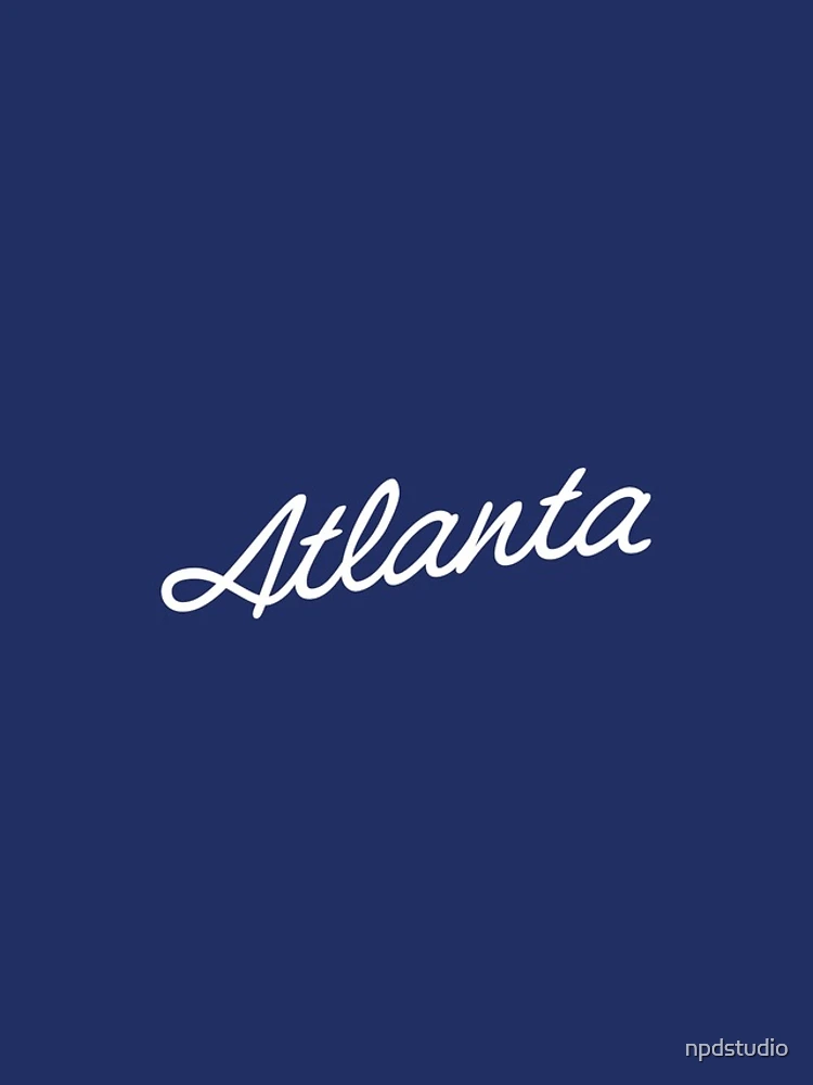 Thumbnail 4 of 4, iPhone Case, Atlanta Script designed and sold by npdstudio.