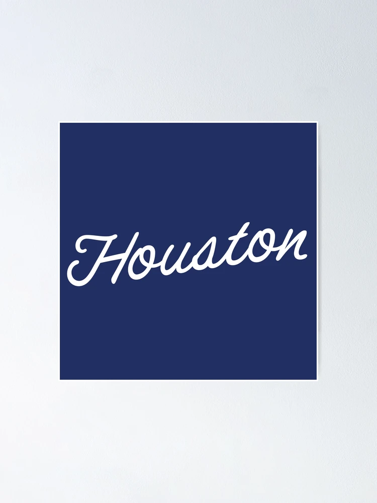 Thumbnail 1 of 3, Poster, Houston Script designed and sold by npdstudio.