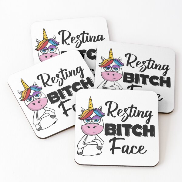 Item preview, resting Bitch Face Unicorn designed and sold by Jarkells.
