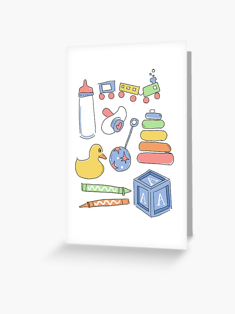 ABDL Adult Baby Toys Tshirt Greeting Card for Sale by thelittleranger Redbubble