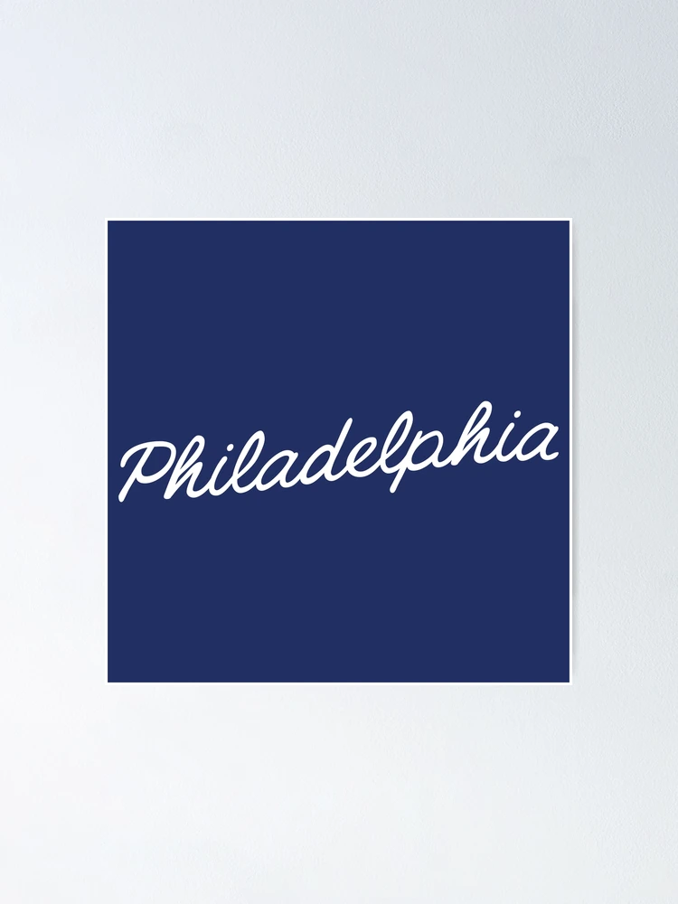Thumbnail 1 of 3, Poster, Philadelphia Script designed and sold by npdstudio.