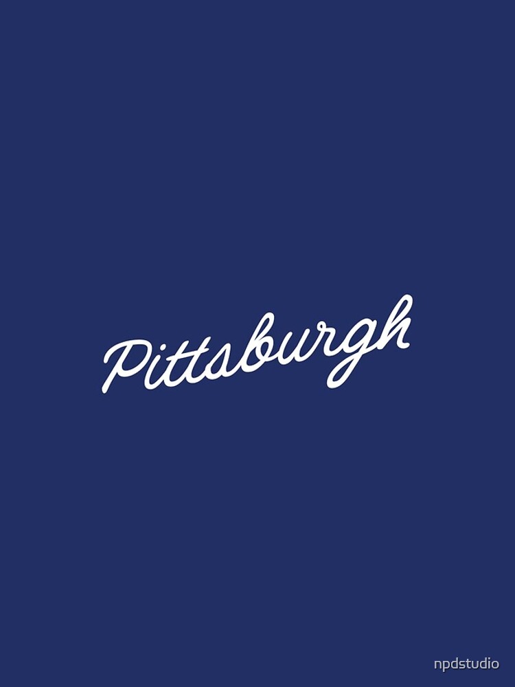 Thumbnail 4 of 4, iPhone Case, Pittsburgh Script designed and sold by npdstudio.