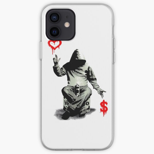 L'amour au-dessus de l'argent Coque souple iPhone