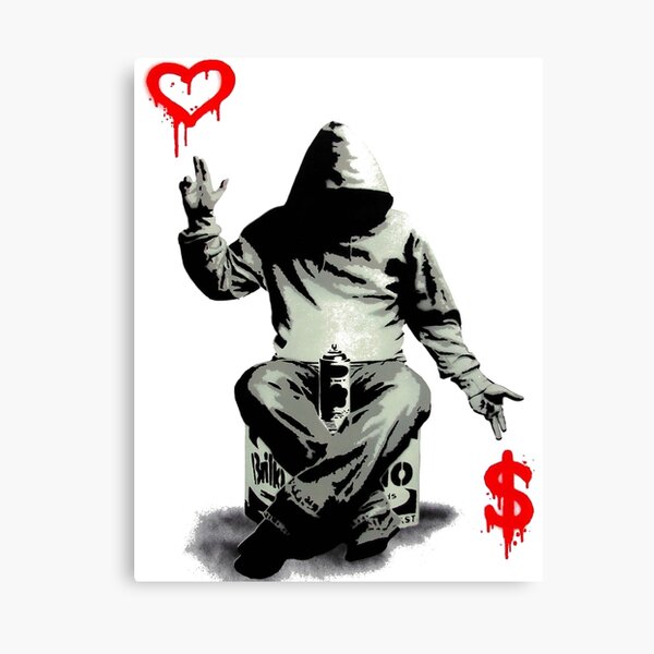 Love Over Money Canvas Print
