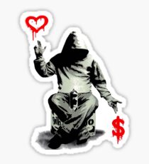 Love Over Money Sticker