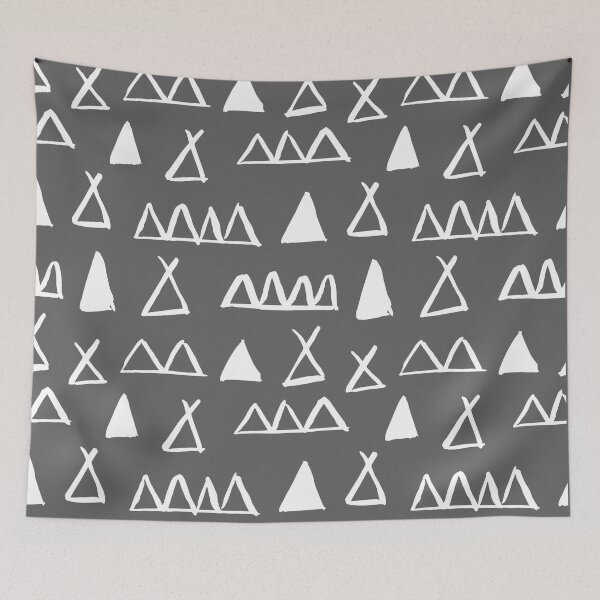 Item preview, Gray Geometric Outdoor Abstract Pattern designed and sold by wellnessrushop.