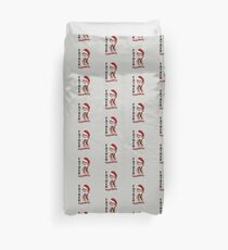 Father Crispness Cute and Funny Santa Bacon Duvet Cover