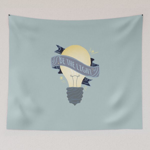 Item preview, Be The Light Quote Banner - Graphic Illustration designed and sold by Manda Lyn LaCorte.