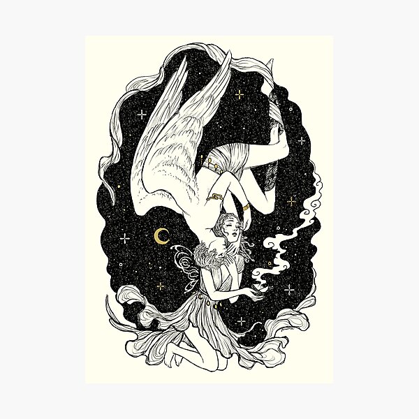 Aperçu de l'œuvre Psyché et Eros - La dernière tâche créée et vendue par Janaina Medeiros.