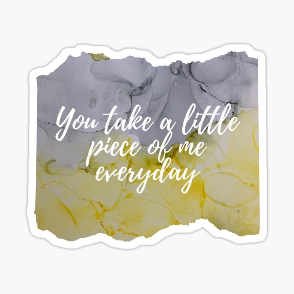 A Little Piece of Me Alcohol Ink  Sticker