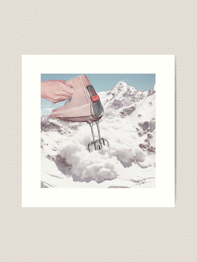 Alternate view of Doris Whisker II - Avalanche Whipped Cream Art Print