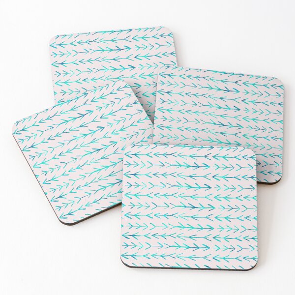 Item preview, Mint Blue Arrow Geometric Outdoor Abstract Pattern designed and sold by wellnessrushop.