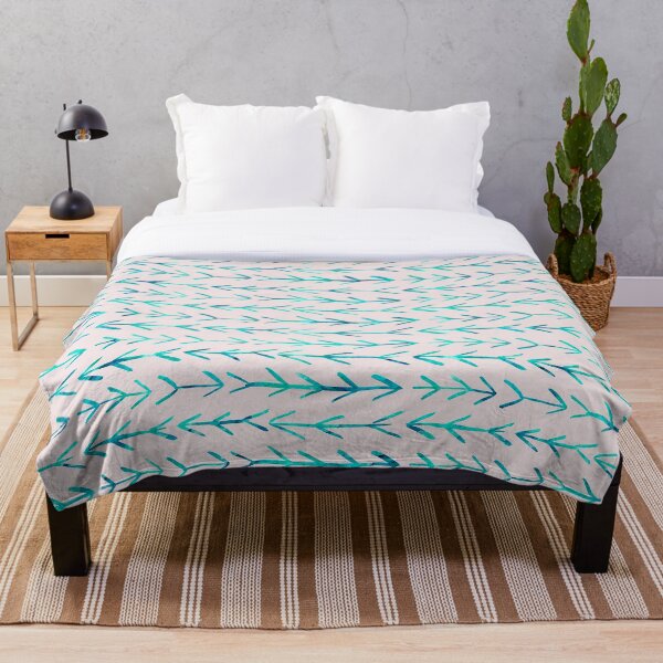 Item preview, Mint Blue Arrow Geometric Outdoor Abstract Pattern designed and sold by wellnessrushop.