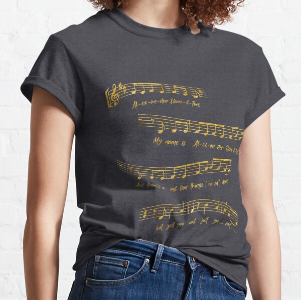 Alexander Hamilton Musical Notes Classic T-Shirt