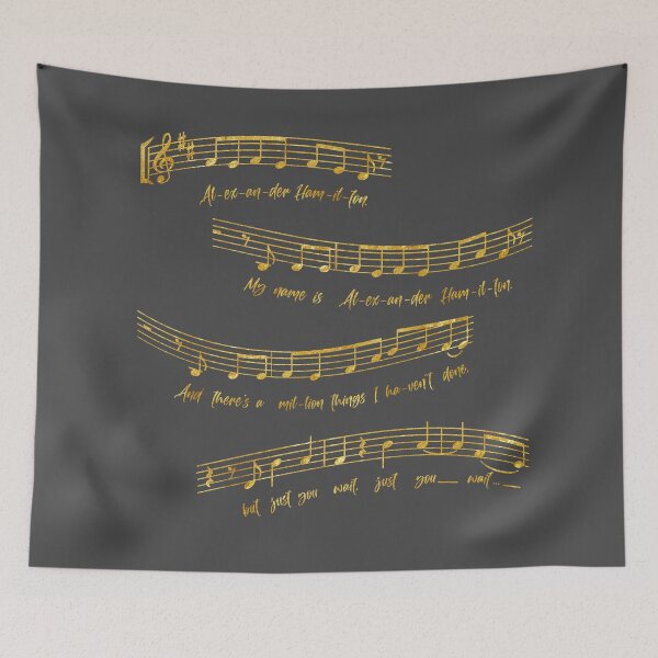 Item preview, Alexander Hamilton Musical Notes designed and sold by hailish.