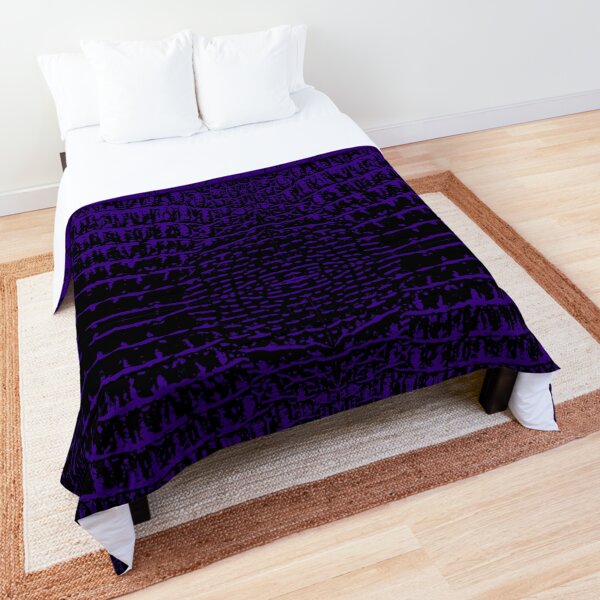 Alligator Print Purple Comforter
