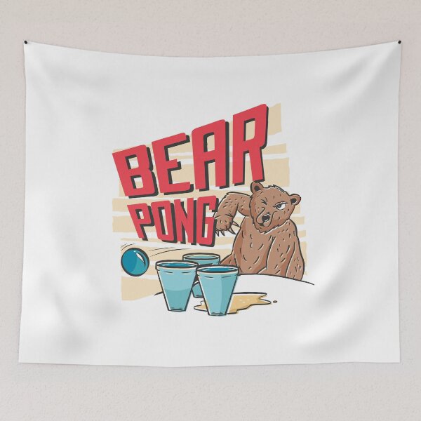 Item preview, Funny Bear Pong Design designed and sold by HiFiTees.