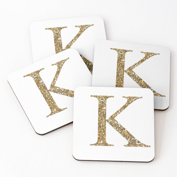 Item preview, K/Kappa Gold Sparkle Letter designed and sold by ansacree.