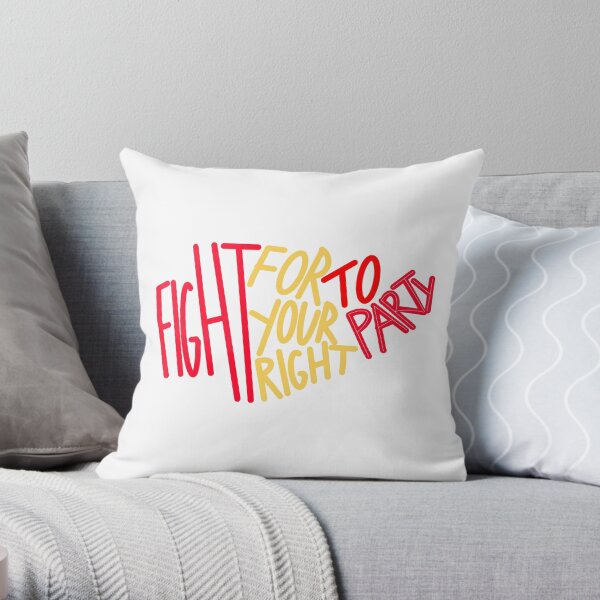 Chiefs Right to Party Throw Pillow