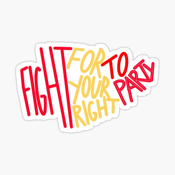 Chiefs Right to Party Sticker