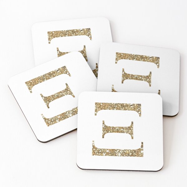 Item preview, Xi Gold Sparkle Letter designed and sold by ansacree.