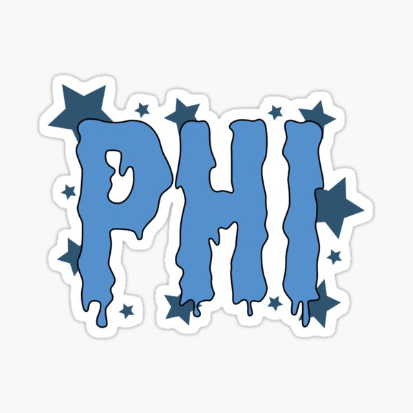 Phi greek letter Sticker