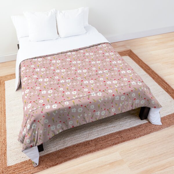 Spring Flowers in Rose Comforter