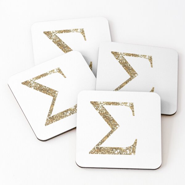 Item preview, Sigma Gold Sparkle Letter designed and sold by ansacree.