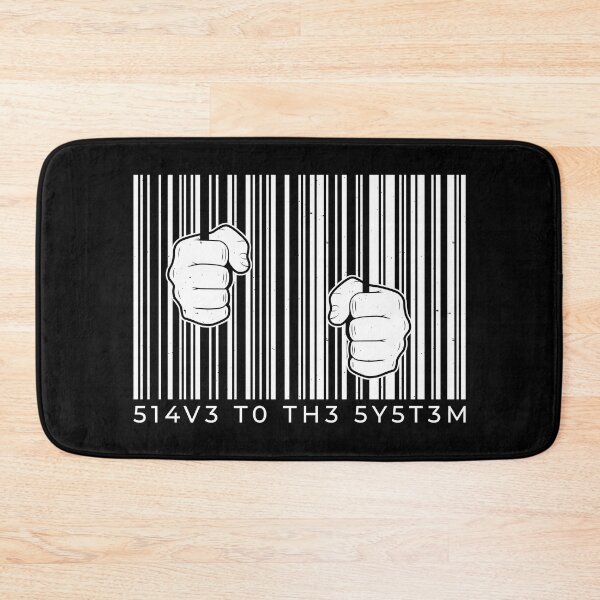 Item preview, Barcode Slave to the System Technology Design designed and sold by HiFiTees.