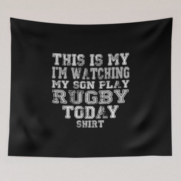 Item preview, This Is My I'm Watching My Son Play Rugby Today Shirt designed and sold by nikkidawn74.