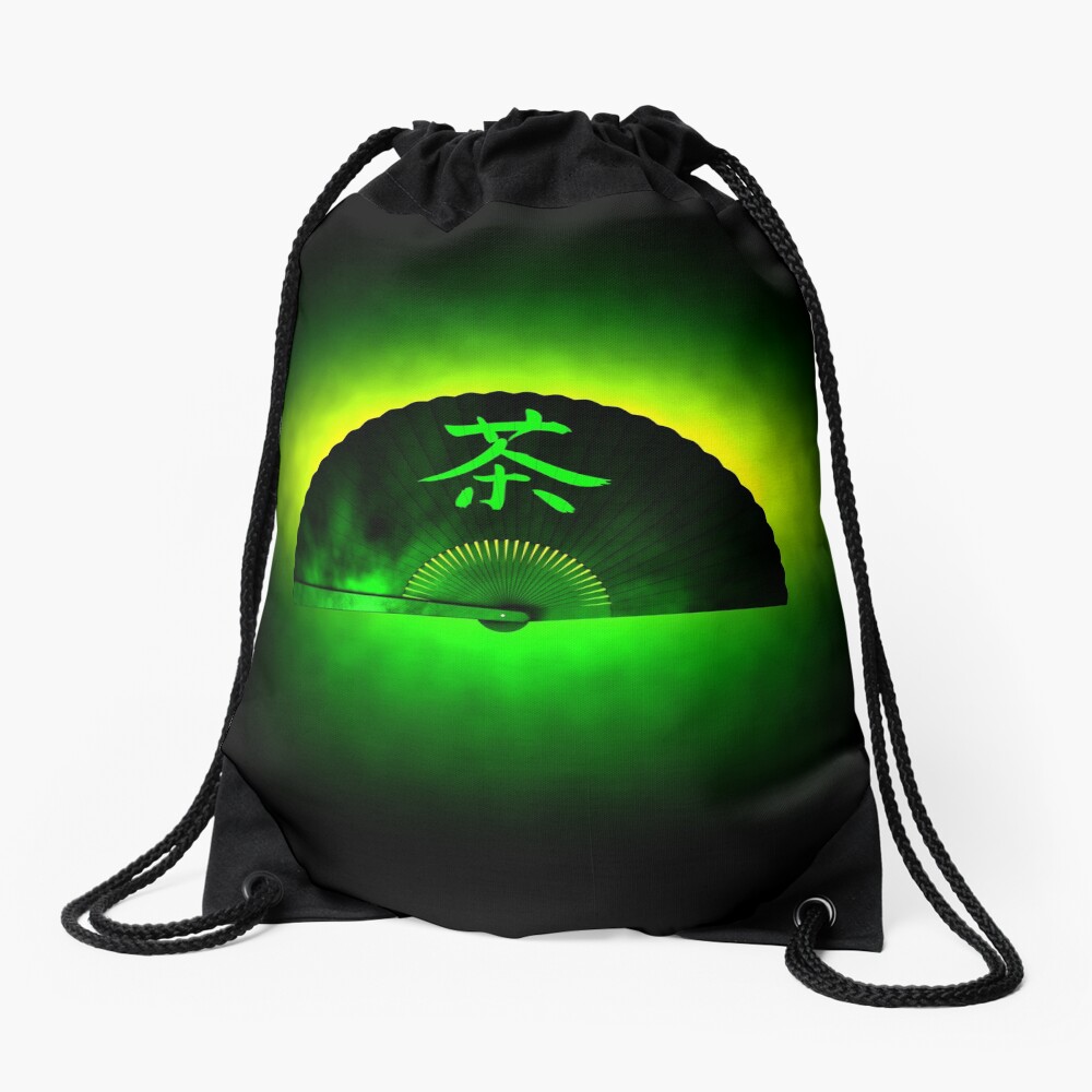 Green tea Drawstring Bag
