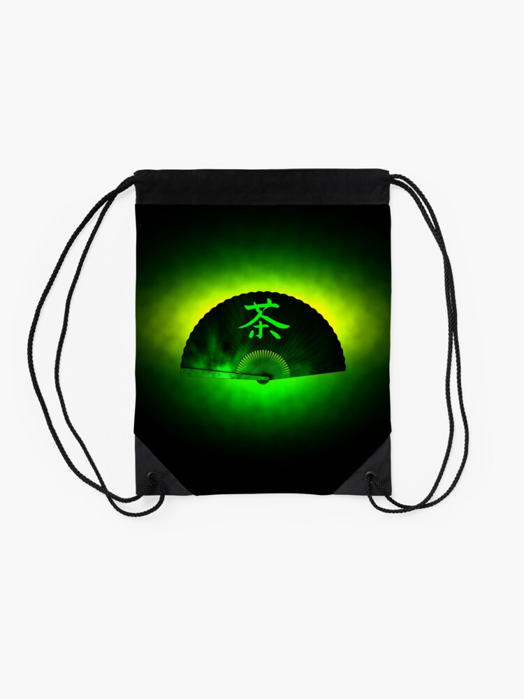 Alternate view of Green tea Drawstring Bag
