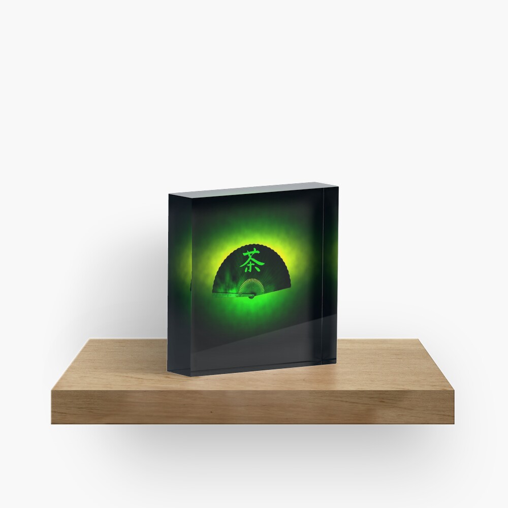 Green tea Acrylic Block