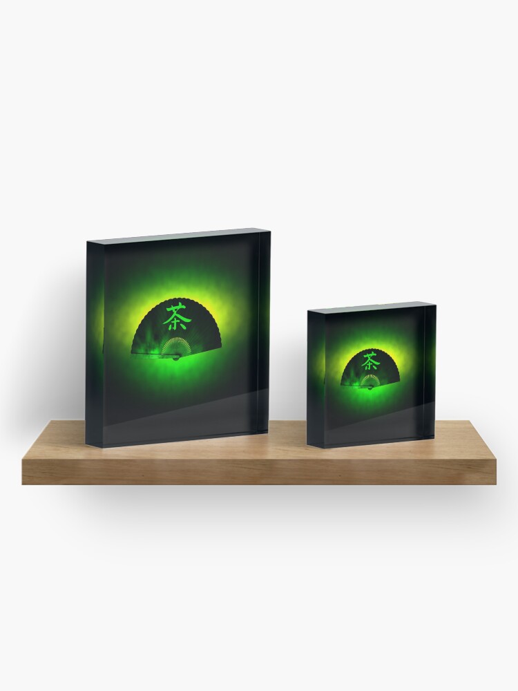 Alternate view of Green tea Acrylic Block